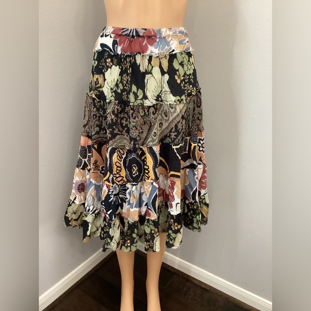 Shabby Chic Patchwork Circle Skirt - image 1